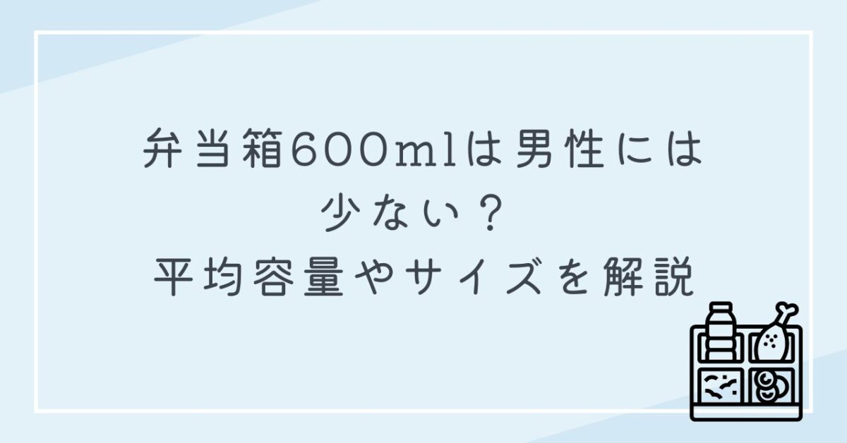 弁当箱 600ml 男性 少ない